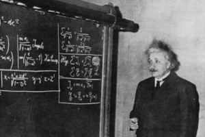 Albert Einstein in Pittsburgh, 1934.
